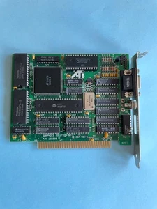 EGA Card ATI GRAPHICS SOLUTION-SR, ISA8, Retro, Tested & Working - Zdjęcie 1 z 5