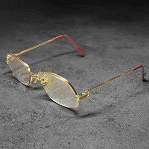Gafas Cartier Santos Trinity marco dorado para hombre recetadas auténticas de JP - Imagen 1 de 13