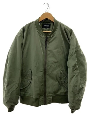 AVIREX BIG MA-1 Military Jacket L Nylon KHK Plain 6112176 - Image 1 of 4