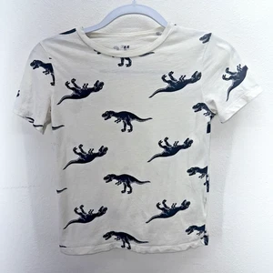 H&M Kids Dinosaur Shirt Sz 8 - Picture 1 of 5