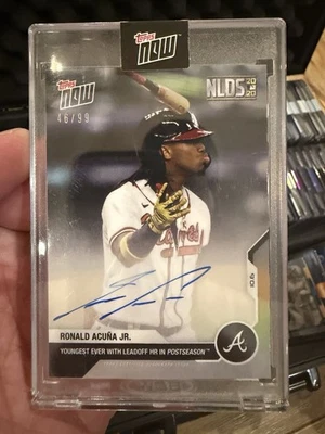 2019 Topps Now Ronald Acuña Jr. #46/99 - Image 1 of 2