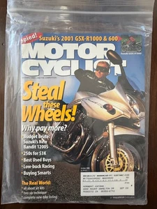 MOTORCYCLIST MAGAZINE Oct 2000 | Suzuki Bandit 1200S, GSX-R1000, GSX-R600 - Picture 1 of 1