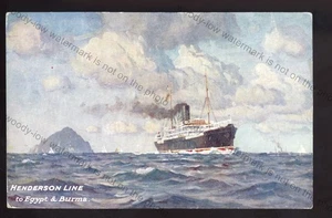 LS4652 - Henderson Line Liner - Ägypten nach Burma - Künstler UK - POSTKARTE - Bild 1 von 1