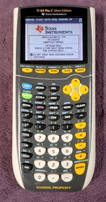 Texas Instruments TI-84 Plus C Silver Edition Calculator - Yellow NO COVER. WORK - Image 1 of 4