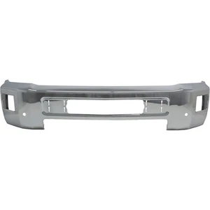 Front Bumper For 2015-2019 Chevy Silverado 2500 HD Chrome With Fog Light Holes - Picture 1 of 11