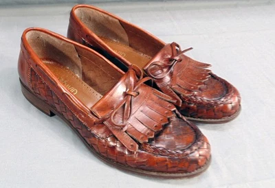 Zapatos Mocasines Joan & David Italia Damas Cuero Tejido Cesta Talla 38 (8)  Foto 1 de 4