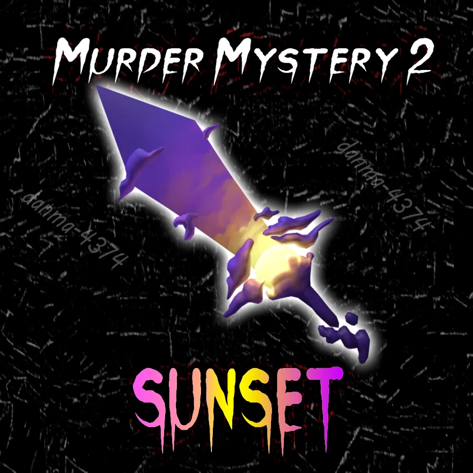 Murder Mystery 2 Sunset Godly | MM2 Artículo Nuevo