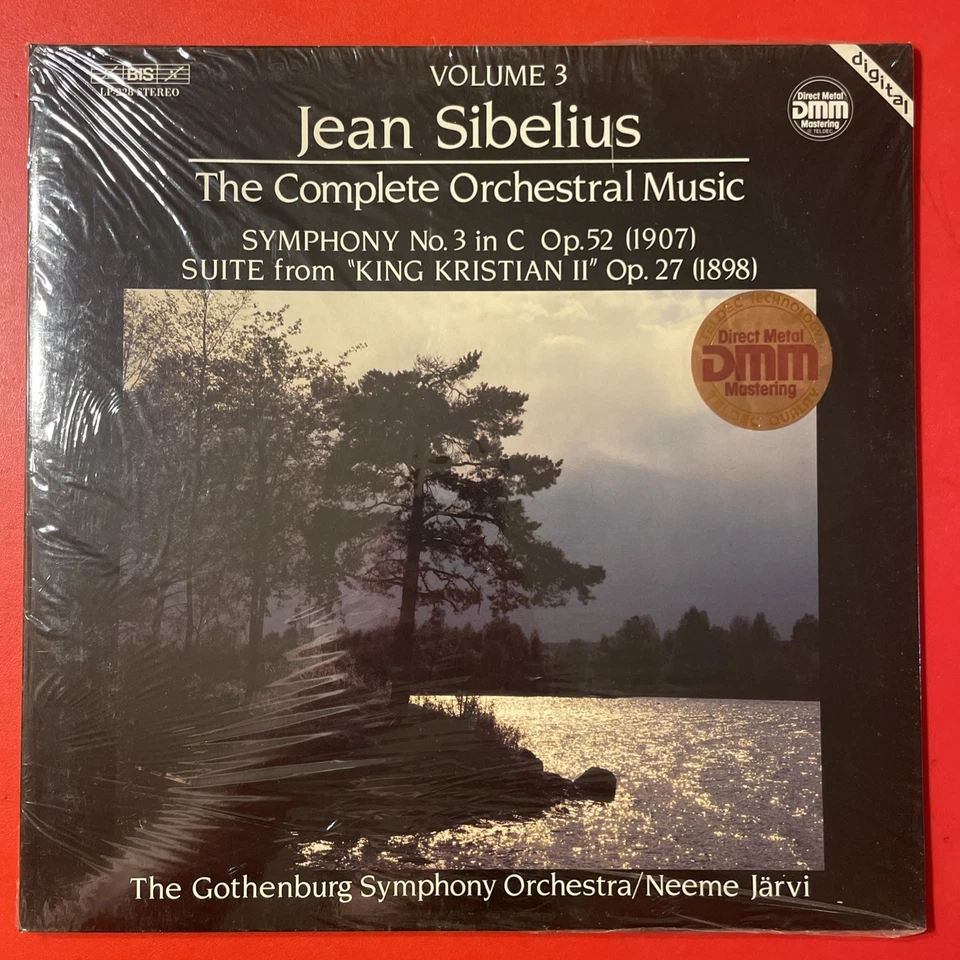 Neeme Jarvi / Jean Sibelius Vol. 3 LP BIS Stereo TELDEC DMM Audiophile SEALED!!! - Image 1 of 2