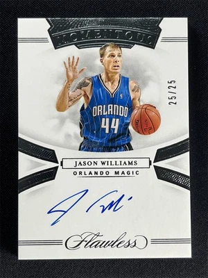 25/25 ≈1/1! Autógrafos Panini Flawless Jason Williams Momentous autografados 2019-20 - Imagem 1 de 2