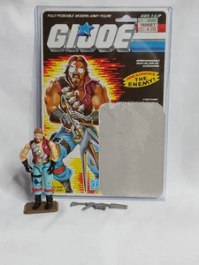 1986 G.I. Joe Monkey Wrench V1 W/Full Cardback Near Mint - Picture 1 of 8