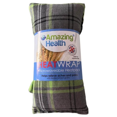 Amazing Health Hot and Cold Pack Cotton Tartan Wheat Bags - Unscented (Lime) - Image 1 of 4