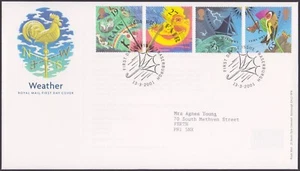 GB QEII 2001 The Weather 19p-65p Royal Mail FDC Fraserburgh H/S - Picture 1 of 2