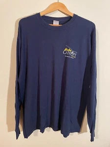 Alaska T-shirt Men's XL Blue Gildan Long Sleeve Unisex Alaska Canopy Adventures - Picture 1 of 13