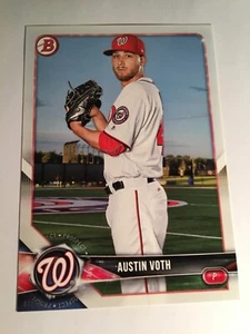 2018 Bowman Paper Prospects Jumbo 5x7 Austin Voth Nationals BP74 06/49 - Picture 1 of 1