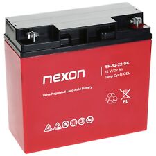 Akku 12V 22Ah Blei Gel Akku Nexon Batterie für Alarmanlage AGM USV