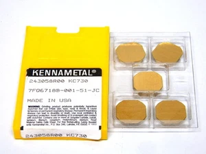 NOS 5 Pc Kennametal 243058R00 Carbide Insert KC730 ............(6-1-1) - Picture 1 of 2