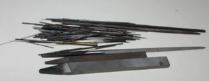 VINTAGE LOT WATCHMAKER FILES CUTTING BROOCHES JEWELERS BENCH REPAIR TOOLS #63 - Picture 1 of 9