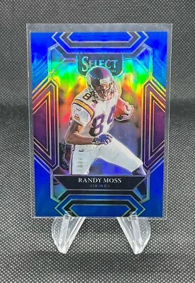 2021 Panini Select Randy Moss Club Level Blue /99  - Image 1 of 2
