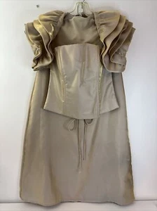 Twenty Two BC  Sleeveless Evening Dress Gown 3 pc Size 8 - Picture 1 of 15