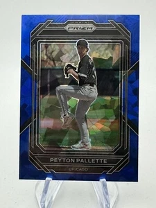2023 Panini Prizm Baseball Peyton Pallette Blue Cracked Ice Prizm #100 - Picture 1 of 2
