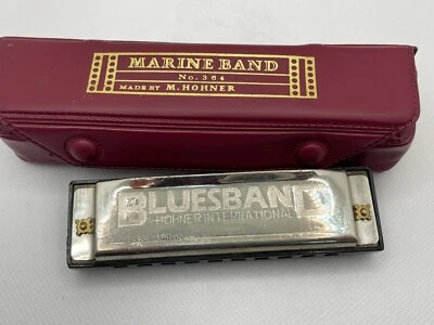 Musical Instruments. Bluesband Hohner International Harmonica, Marine Band Case - Image 1 of 4