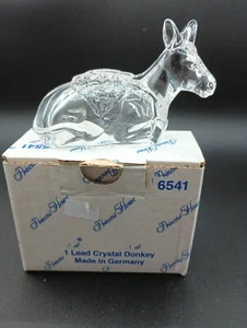 Princess House Nativity Crystal Donkey #6541 24% Lead Crystal Figurine boxed - Picture 1 of 6