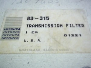 INTRUPA TRAMISSION FILTER PART NUMBER 83-315 - Picture 1 of 2