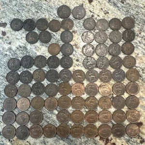 1822-1956 Great Britain farthing 82 Dates Coin Partial Set Victoria Edward VII - Picture 1 of 16