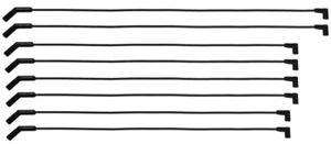 Go Spark Ceramic Spark Plug Wire Kit, 8mm Premade, BBC (OVC) HEI Dist End 90/45 - Picture 1 of 5