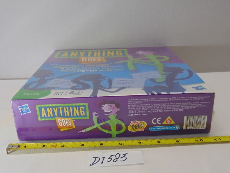 NEW SEALED Anything Goes Family board game Hasbro ages 10+ players 3+ 2010 - Image 1 of 4