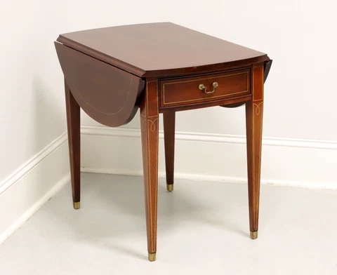 HICKORY CHAIR James River Plantations Mahogany Drop-Leaf Pembroke Table - A Cover