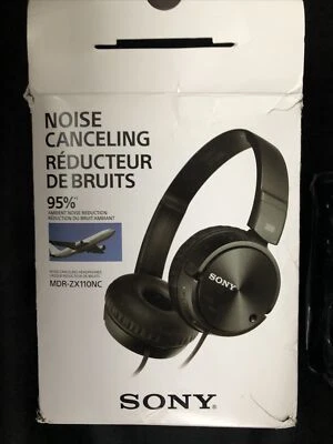 Sony ZX110NC Headband Wired Headphones - Black - Image 1 of 3
