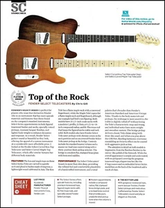 Guitarra Fender Select Telecaster tallada Koa y tapa de arce artículo de revisión 2013 impresión - Imagen 1 de 3