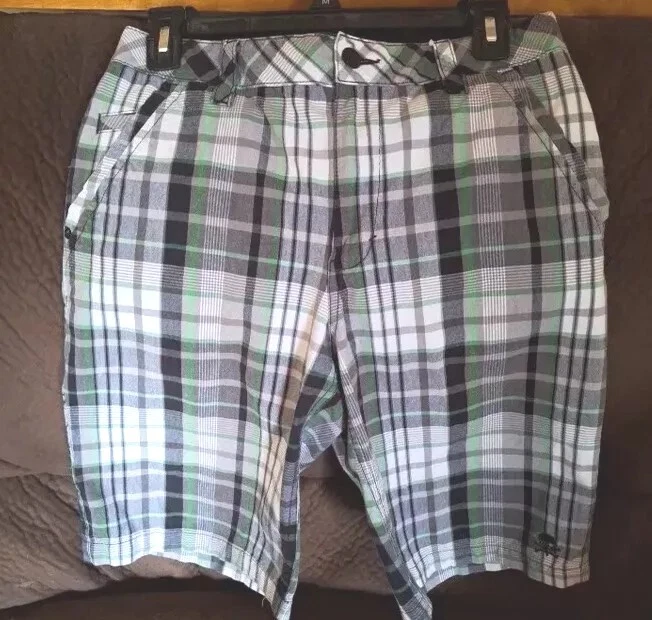 Tony Hawk Performance Boys Shorts  Multicolored Plaid Checkered 6 Pocket Size 18 - Image 1 of 4