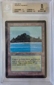 MTG Tropical Island Beta BGS 8 Sub-grades 9/8/7.5/8.5 Magic The Gathering - Picture 1 of 2