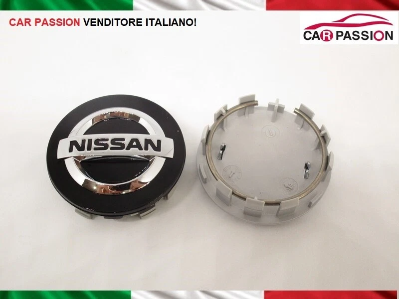 1 Tapacubos Original para NISSAN Qashqai Juke Logo Ruedas Aleación Armas Negro - Imagen 1 de 1