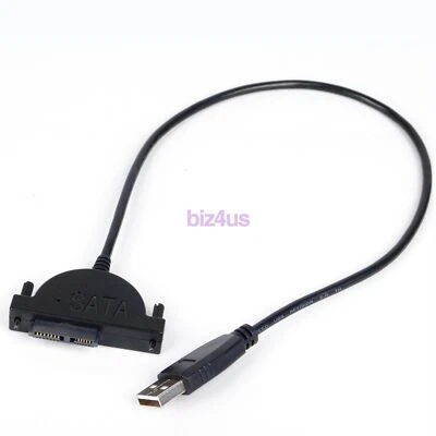 USB 2.0 to 7+6 13Pin Cable for SATA 2nd Hard Drive Adapter Caddy / Optical Drive - Image 1 of 4
