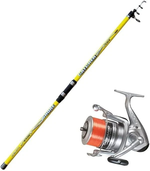 Kit Surfcasting Canna Lineaeffe Shore Catcher WTG 3.90 m + Trabucco Oceanic 8000 - Immagine 1 di 1