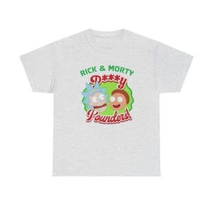Rick and Morty Unisex Heavy Cotton Tee - Fun P***y Pounders Design - Picture 1 of 13