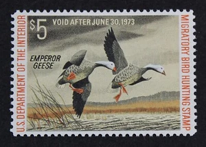 CKStamps: US Federal Duck Stamps Collection Scott#RW39 $5 Mint H OG - Picture 1 of 2
