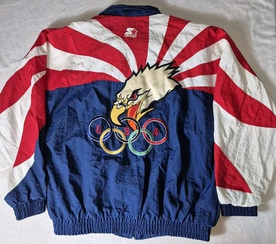 Chaqueta De Colección 1996 Starter Juegos Olímpicos de Estados Unidos Para Hombres L Grande Nylon Águila Foto 1 de 4