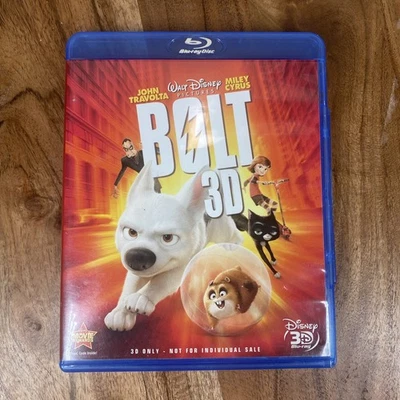 Bolt 3D Blu-Ray Disc Movie Walt Disney Pictures John Travolta Miley Cyrus  Foto 1 de 4