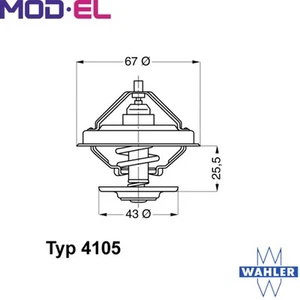 THERMOSTAT COOLANT 4105.83D FOR MERCEDES-BENZ OM904.961/917/908/923/904 4.2L - Picture 1 of 8