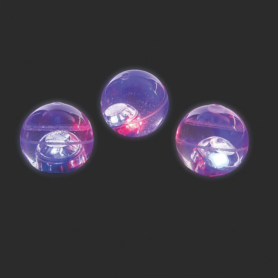 Light-Up Glitter Bouncy Balls, Toys, 12 Pieces - Image 1 of 1