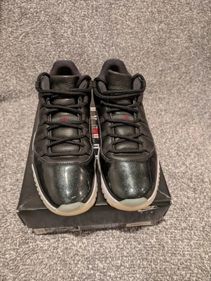 Nike Hombre Air Jordan Retro 11 Bajo 72-10 Talla 12 Negro Gimnasio Rojo Foto 1 de 4