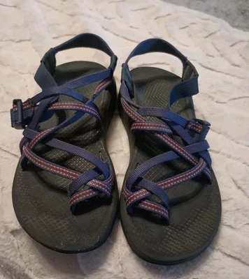 Женские сандалии Chaco ZX2 с ремешками на носке с петлей фиолетово-синие размер 7 подошва Vibram - Изображение 1 из 4