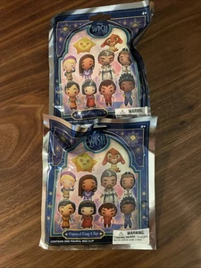 Disney WISH Serie 1 Personaggio 3D Borsa Clip - Set di 2 NUOVI e Sigillati - Foto 1 di 3