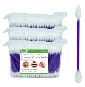 900pcs Precision Cotton Swabs with Pointed and Flattened Tip Cosmetic Makeup ... - Picture 1 of 9
