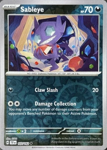 Sableye Uncommon SV05: Temporal Forces 107/162 NM - Picture 1 of 1