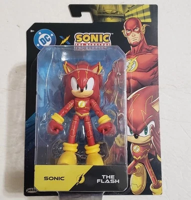 Sonic DC X The Hedgehog SONIC as THE FLASH 5" Jakks Pacific IN HAND - Image 1 of 2